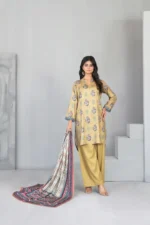 Dilnur By Tawakkal - Twill staple digital Print 3-Piece Unstitch D-4501