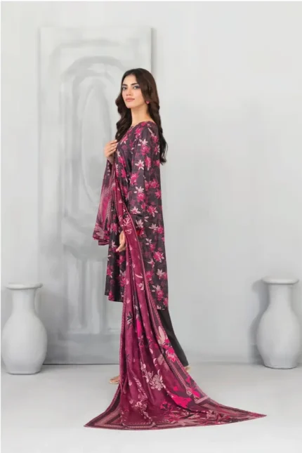 Dilnur By Tawakkal - Twill staple digital Print 3-Piece Unstitch D-4504