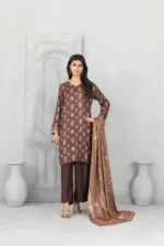 Dilnur By Tawakkal - Twill staple digital Print 3-Piece Unstitch D-4505