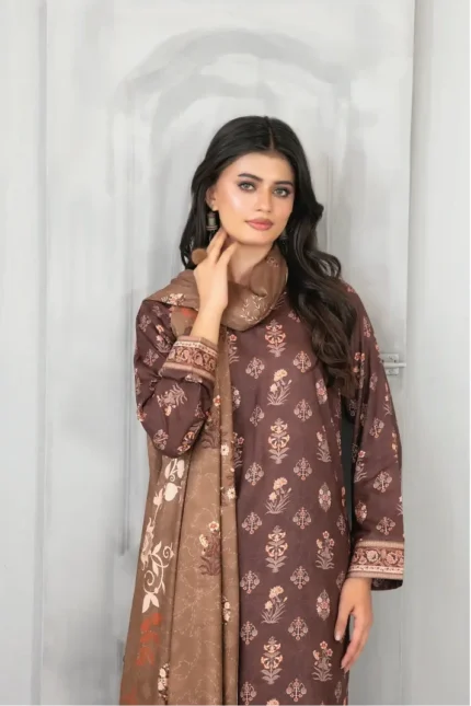 Dilnur By Tawakkal - Twill staple digital Print 3-Piece Unstitch D-4505