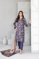 Dilnur By Tawakkal - Twill staple digital Print 3-Piece Unstitch D-4506
