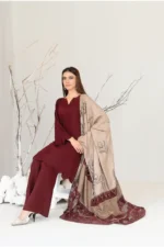 Farhin By Tawakkal Unstitched 3 Piece Collection - Leather Peach Finish D-4591