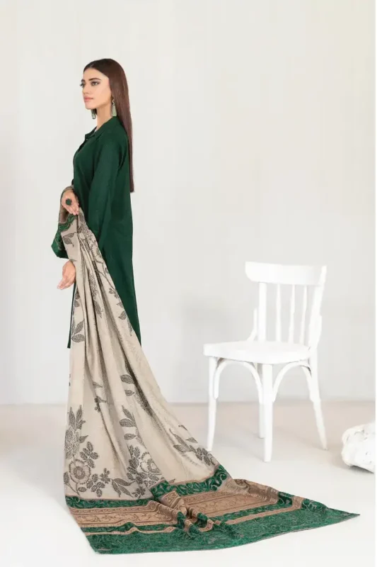 Farhin By Tawakkal Unstitched 3 Piece Collection - Leather Peach Finish D-4593