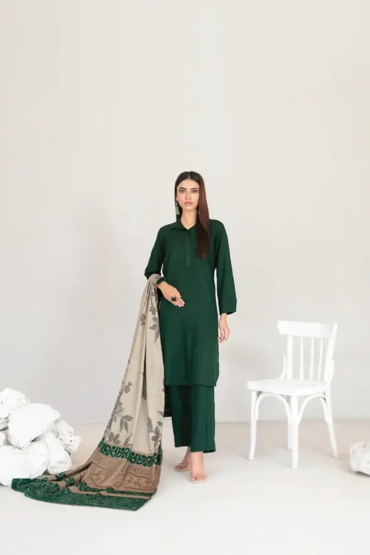 Farhin By Tawakkal Unstitched 3 Piece Collection - Leather Peach Finish D-4593