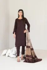 Farhin By Tawakkal Unstitched 3 Piece Collection - Leather Peach Finish D-4594