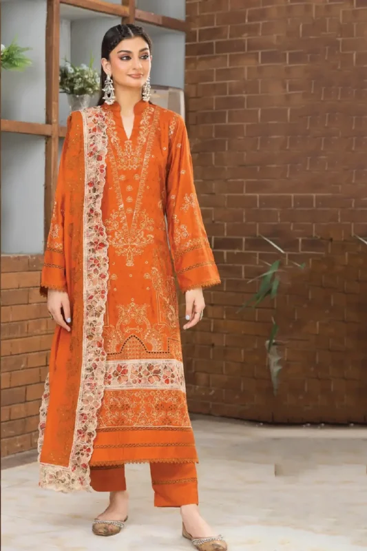 Inaara By Aalaya – Premium Embroidered Viscose 3 Piece Design-2