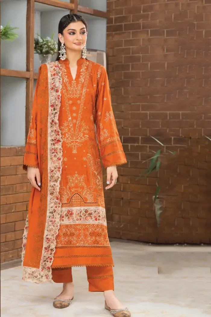 Inaara By Aalaya – Premium Embroidered Viscose 3 Piece Design-2