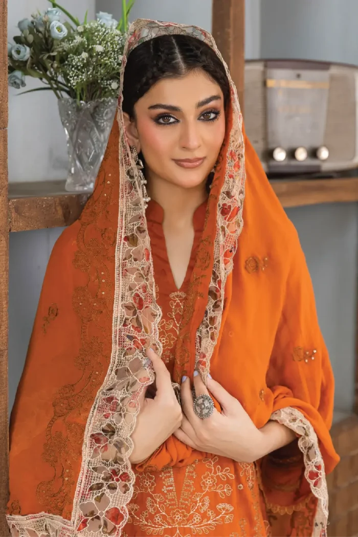 Inaara By Aalaya – Premium Embroidered Viscose 3 Piece Design-2