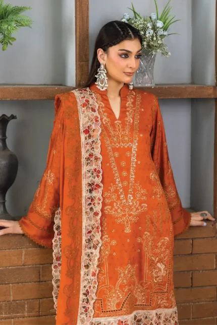 Inaara By Aalaya – Premium Embroidered Viscose 3 Piece Design-2