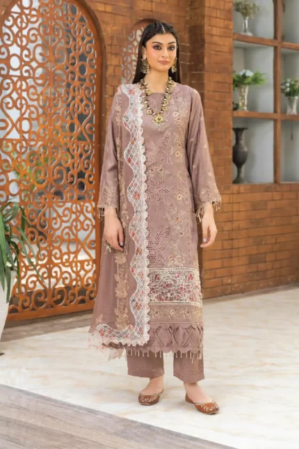 Inaara By Aalaya – Premium Embroidered Viscose 3 Piece Design-3