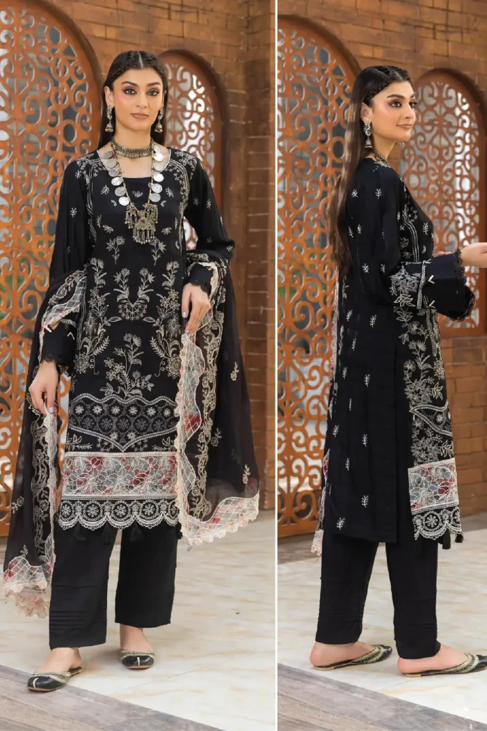 Inaara By Aalaya – Premium Embroidered Viscose 3 Piece Design-4