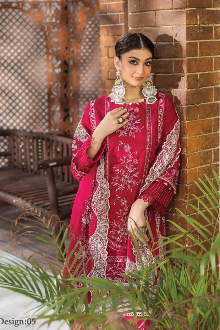 Inaara By Aalaya – Premium Embroidered Viscose 3 Piece Design-5