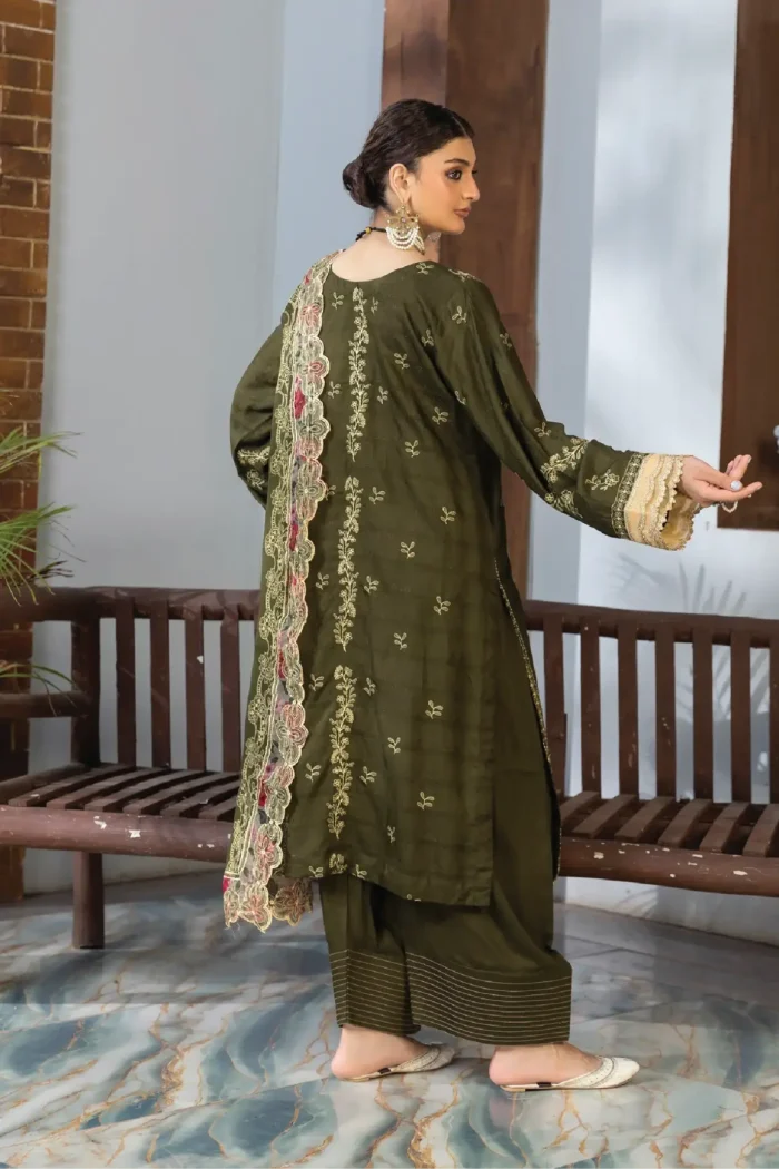 Inaara By Aalaya – Premium Embroidered Viscose 3 Piece Design-7