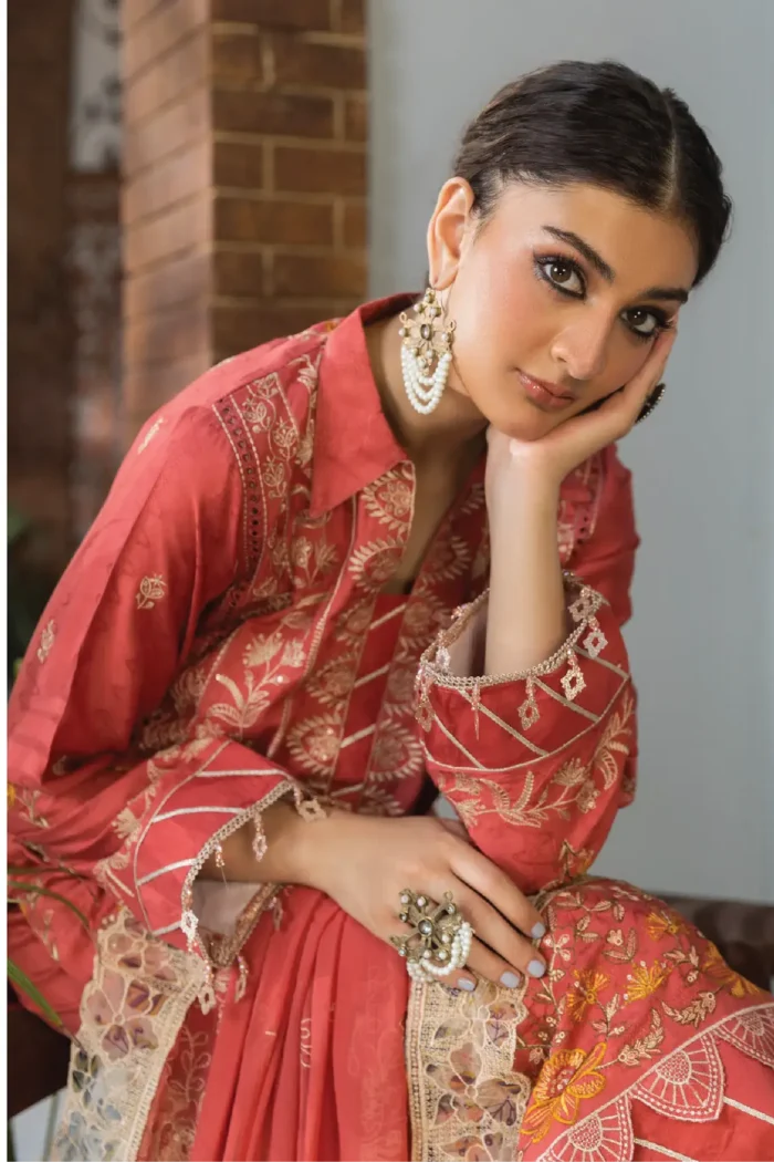 Inaara By Aalaya – Premium Embroidered Viscose 3 Piece Design-8