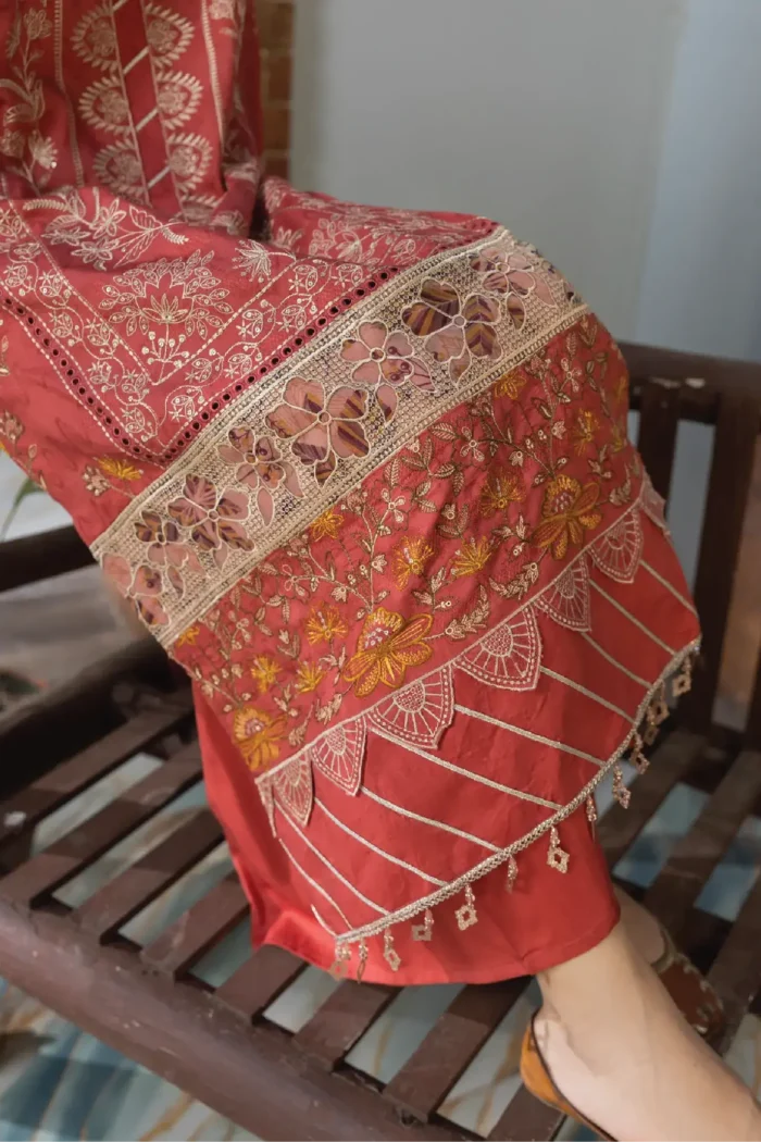 Inaara By Aalaya – Premium Embroidered Viscose 3 Piece Design-8