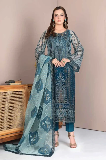 JJ Embellish Luxury 3 Piece - Design-2