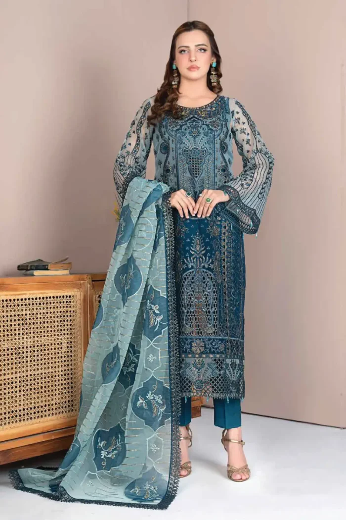JJ Embellish Luxury 3 Piece - Design-2