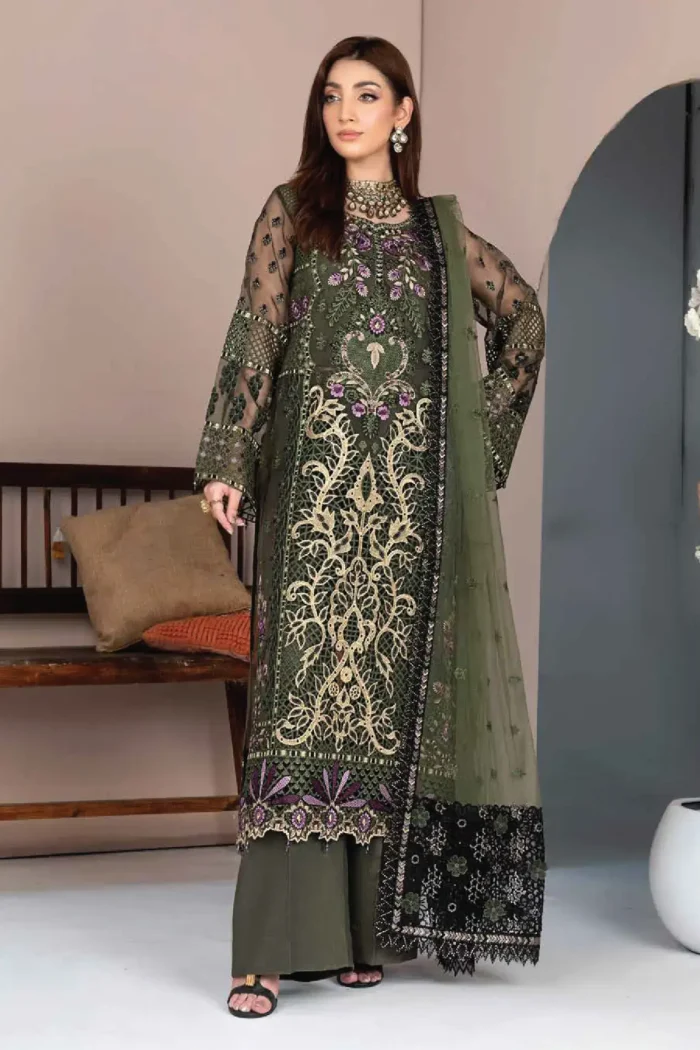 JJ Embellish Luxury 3 Piece - Design-4