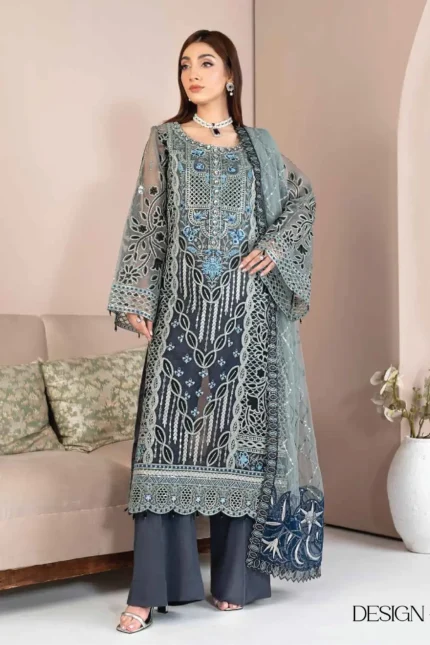 JJ Embellish Luxury 3 Piece - Design-6