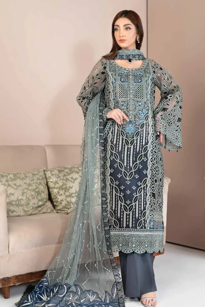JJ Embellish Luxury 3 Piece - Design-6