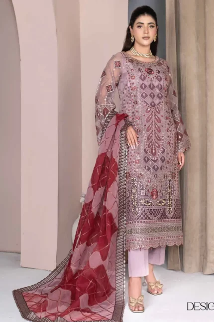 JJ Embellish Luxury 3 Piece - Design-7