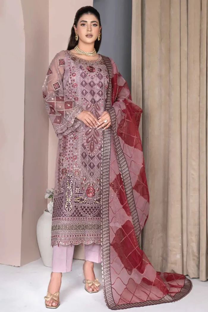 JJ Embellish Luxury 3 Piece - Design-7