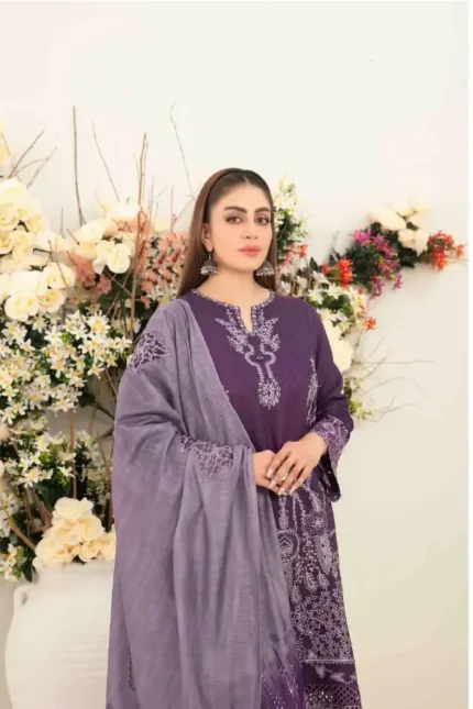 Ziya By Tawakkal Embroidered Viscose Jacquard Semi Stitched
